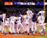 Tampa Bay Rays celebrate their 2011 AL Wild Card victory