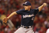 Milwaukee Brewers v St. Louis Cardinals - Playoffs Game Four, St Louis, MO - October 13: Randy Wolf