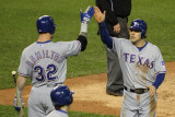Texas Rangers v Detroit Tigers - Game Four, Detroit, MI - October 12: Ian Kinsler and Josh Hamilton