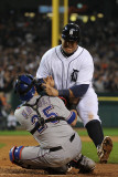 Texas Rangers v Detroit Tigers - Game Four, Detroit, MI - Oct. 12: Miguel Cabrera and Mike Napoli