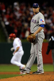 Texas Rangers v St Louis Cardinals, St Louis, MO - Oct. 27: Lance Berkman and Colby Lewis