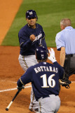 Brewers v St. Louis Cardinals - G. Four - Oct. 13: Jerry Hairston Jr. and George Kottaras