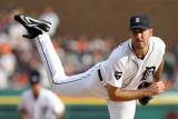 Texas Rangers v Detroit Tigers - Playoffs Game Five, Detroit, MI - October 13: Justin Verlander