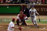 Texas Rangers v St Louis Cardinals, St Louis, MO - Oct. 27: Michael Young and Jaime Garcia