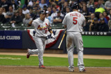 Cardinals v Milwaukee Brewers - G. Six, Milwaukee, WI - Oct. 16: Rafael Furcal and Albert Pujols