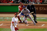 Texas Rangers v St Louis Cardinals, St Louis, MO - Oct. 27: Elvis Andrus and Jaime Garcia