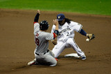 St Louis Cardinals v Milwaukee Brewers - G. Six, Milwaukee, WI - Oct. 16: Jon Jay and Rickie Weeks