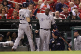 Brewers v St. Louis Cardinals - Oct. 12: Mark Kotsay and Yuniesky Betancourt