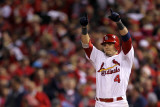 2011 World Series Game 7 - Rangers v Cardinals, St Louis, MO - October 28: Yadier Molina