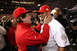 Game 7 - Rangers v Cardinals, St Louis, MO - October 28: Albert Pujols and Tony La Russa