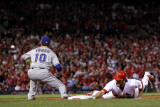 Game 7 - Rangers v Cardinals, St Louis, MO - October 28: Lance Berkman and Michael Young
