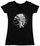 Buy Juniors: V-Neck - Native American Indian at AllPosters.com