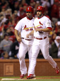 Game 7 - Rangers v Cardinals, St Louis, MO - October 28: Lance Berkman and Albert Pujols