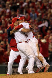 Game 7 - Rangers v Cardinals, St Louis, MO - October 28: Rafael Furcal and Albert Pujols