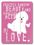 Practice Random Beauty Wood Sign