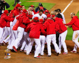 The St. Louis Cardinals Celebrate Winning Game 6 of the 2011 MLB World Series (#32)