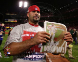 Albert Pujols Celebrates Winning Game 7 of the 2011 MLB World Series (#41)