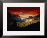 Scenic View of a Sunset at Yosemite National Park