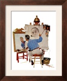 "Triple Self-Portrait", February 13,1960