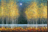 Blue Moon Stretched Canvas Print
