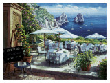 Terrace Capri Art Print