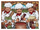 Buy Three Happy Chefs at AllPosters.com