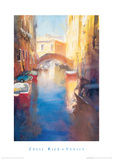 Buy Canal With Orange Bridge at AllPosters.com