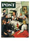 "Bridal Shower" Saturday Evening Post Cover, February 26, 1955