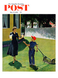 Buy "Lemonade for the Lawnboy" Saturday Evening Post Cover, May 14, 1955 at AllPosters.com