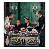Buy "Dessert Cart", January 1, 1955 at AllPosters.com