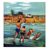 "Ice Cream Truck at the Beach", July 31, 1954