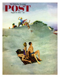 Buy "No Chance to Be Alone" Saturday Evening Post Cover, August 8, 1953 at AllPosters.com