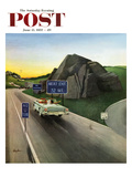 "Missed Exit" Saturday Evening Post Cover, June 15, 1957