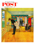 Buy "Model Home" Saturday Evening Post Cover, September 28, 1957 at AllPosters.com