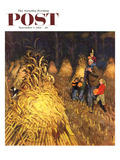 "Bring Home Pumpkins" Saturday Evening Post Cover, November 1, 1952