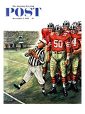 "Five Yard Penalty" Saturday Evening Post Cover, December 5, 1959