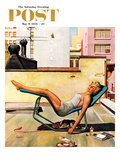 Buy "Up On the Roof" Saturday Evening Post Cover, May 9, 1959 at AllPosters.com