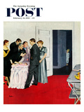 "New Baby Sister" Saturday Evening Post Cover, February 14, 1953