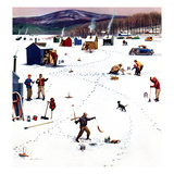 Buy "Ice Fishing Camp", January 12, 1957 at AllPosters.com