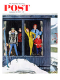 Buy "Rain and Melting Snow" Saturday Evening Post Cover, January 31, 1959 at AllPosters.com