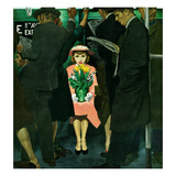 Buy "Subway Girl and Easter Lily", March 28, 1953 at AllPosters.com