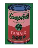 Colored Campbell's Soup Can, c.1965 (red & green) Art Print