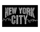 Buy New York City Boroughs on Black at AllPosters.com