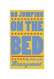 No Jumping on the Bed (yellow)