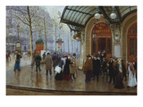 Buy Outside the Theatre Du Vaudeville, Paris at AllPosters.com