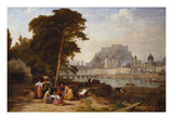 Buy A View of Salzburg with Washerwomen in the Foreground at AllPosters.com