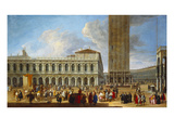The Piazzetta and the Piazza San Marco, Venice, from the Porta Dell Carta