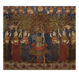 A Gold Chintz Pichhavai of Krishna