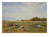 Harvesters Lunching by a Stream