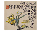A Page (Flower) from Flowers and Bird, Vegetables and Fruit